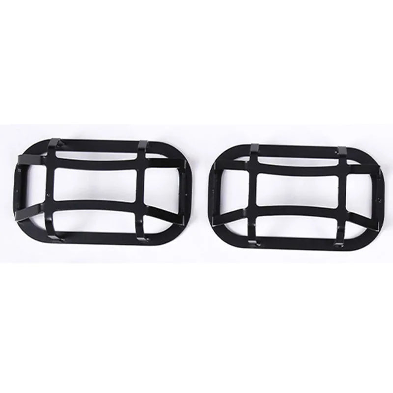 2Pcs Carbon Steel Black For Toyota Land Cruiser LC76 2007-2026+ Car Side Turn Signal Protection Grille Modification Accessories
