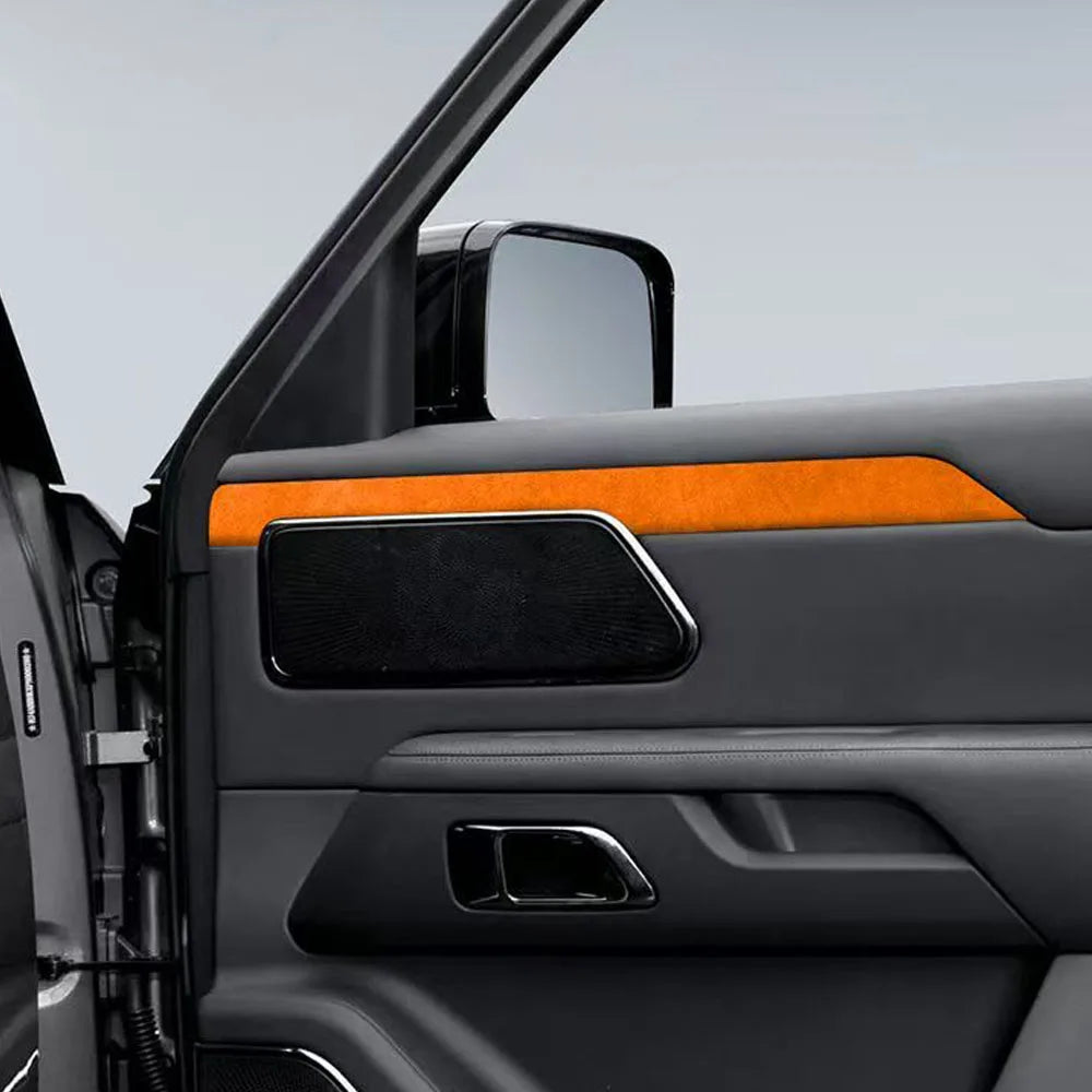 Door Panel Decorative Stickers 7-seater Special Alcantara Suede Car Accessories For 2024 2025 BAIC JISHI Polestones 01 ROX 01