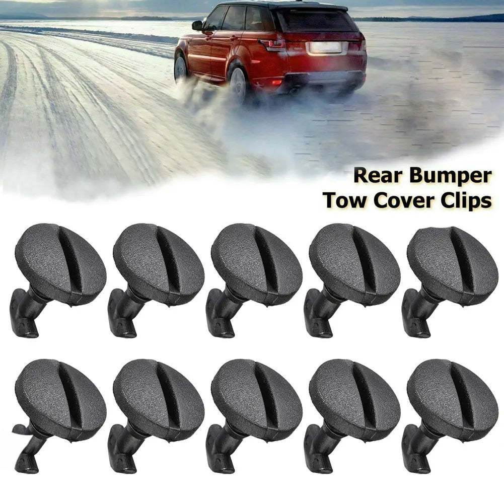 10pcs Rear Bumper Tow Bar Cover Clip Trailer Trim DYR500010 For Land Rover For Discovery 04-13 For Range Rover Sport 2005-2013