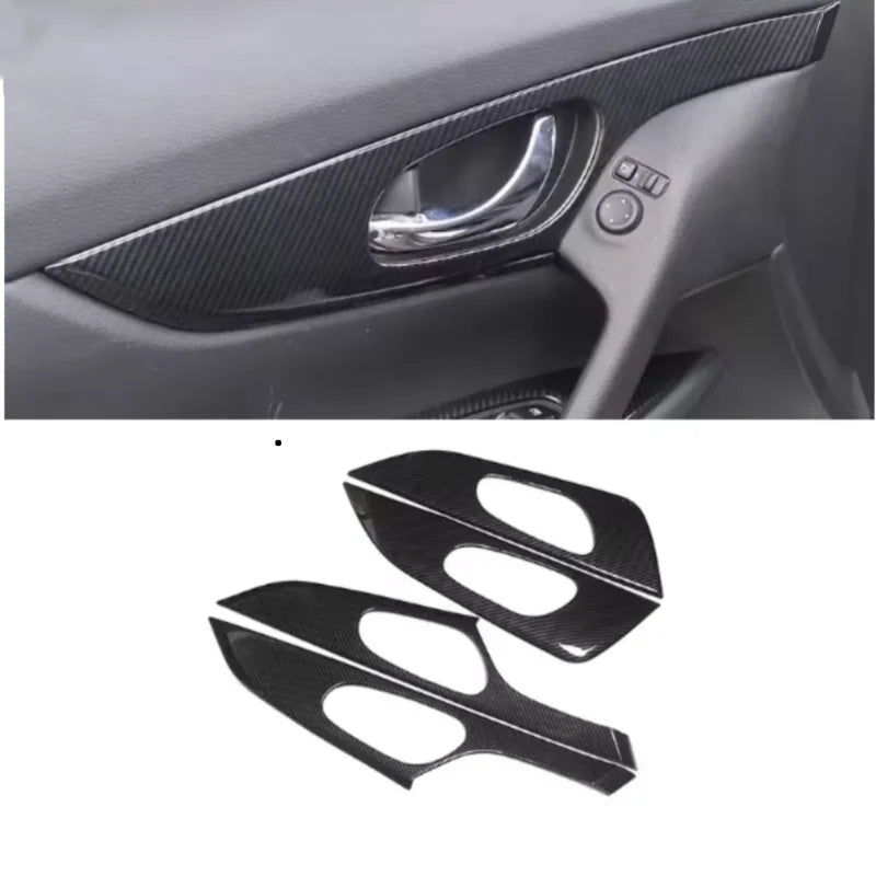 LHD Car Gear Shift Knob Sticker Panel Frame Trim Cover For Nissan X-Trail T32 Rogue 2014 -2020 Accessories