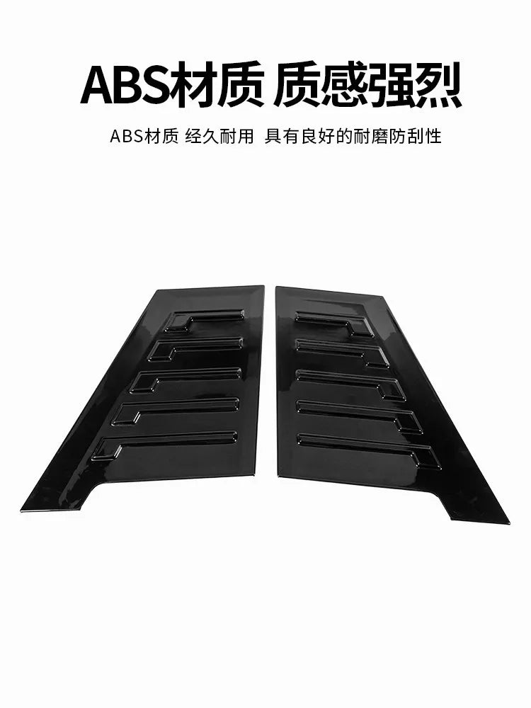 For BYD Formula Leopard 8 2024 2025, DENZA B8 Car Rear Window C Pillar Trim Cover Sticker Blackened Panel Protective Sticker