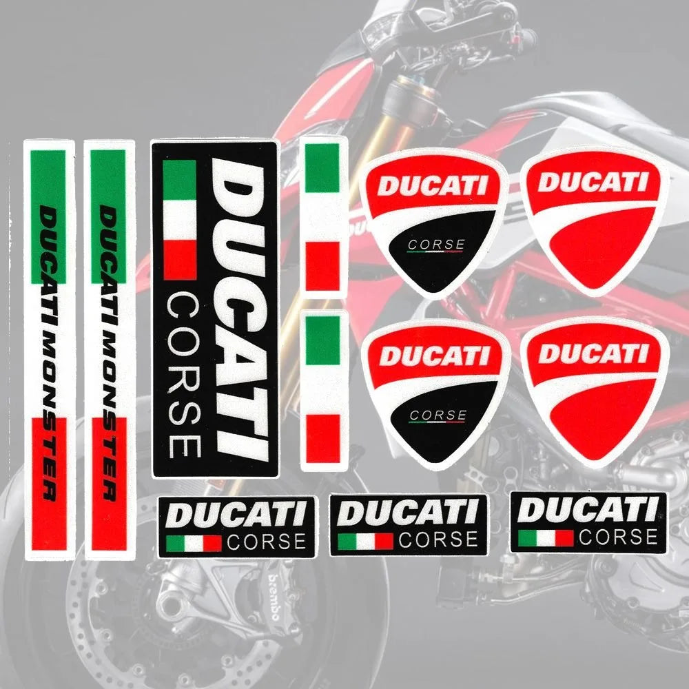 Motorcycle Sticker Helmet Body Reflective Decals Decoration Stickers For Ducati Monster Panigale 748 749 999 1098 1199 1299 1198