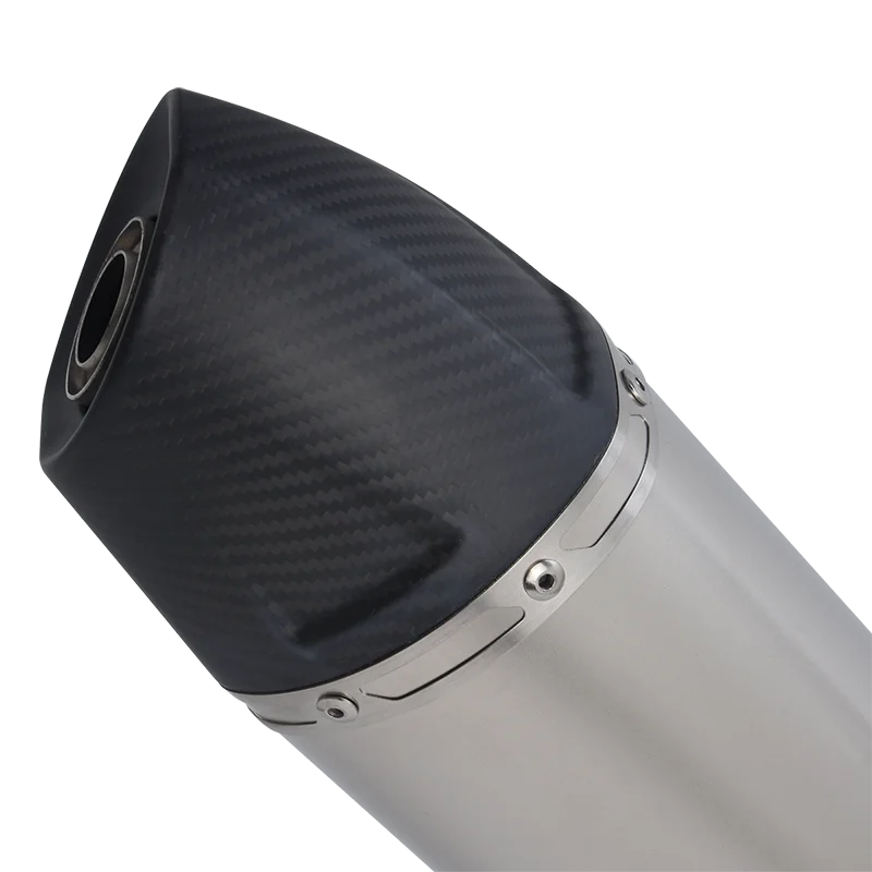 For HONDA CRF1100L Africa Twin Adventure Sports 2020 - 2023 Motorcycle Exhaust Escape Middle Link Pipe DB Killer Carbon Muffler