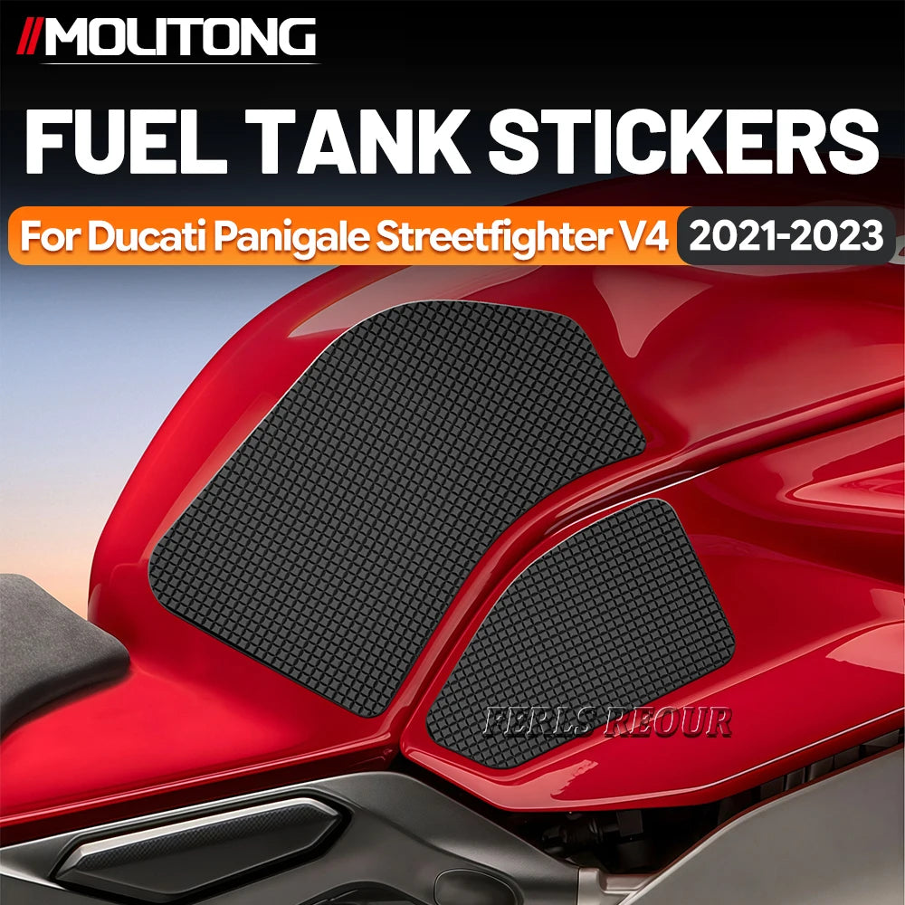 For Ducati panigale v4 1100 2018-2021  Decorative Tank Pad Rubber Gas Fuel Tank Protector Anti Scratch  Damping and buffering
