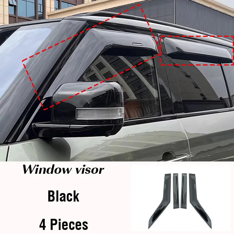 For ROX 01 Polar Stone (Jishi) 01 2023 2024 2025 2026 Car Window Visors Rain Shield trim light strip Exterior modification