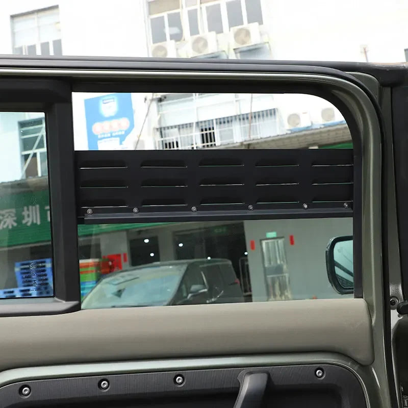 For Land Rover Defender 110 130 2004-2025 Aluminum Black Car Rear Door Air Vents Ventilation Shutters Cover Trim Car Accessories