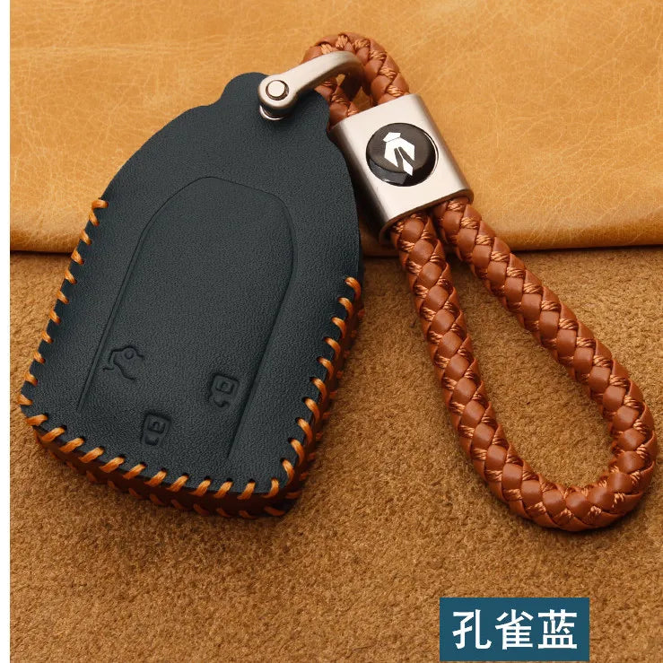For Rox Polestones ADMAS 2026 Leather Car Key Bag Case Wallet Holder Key Cover Key Chains Car Accessories