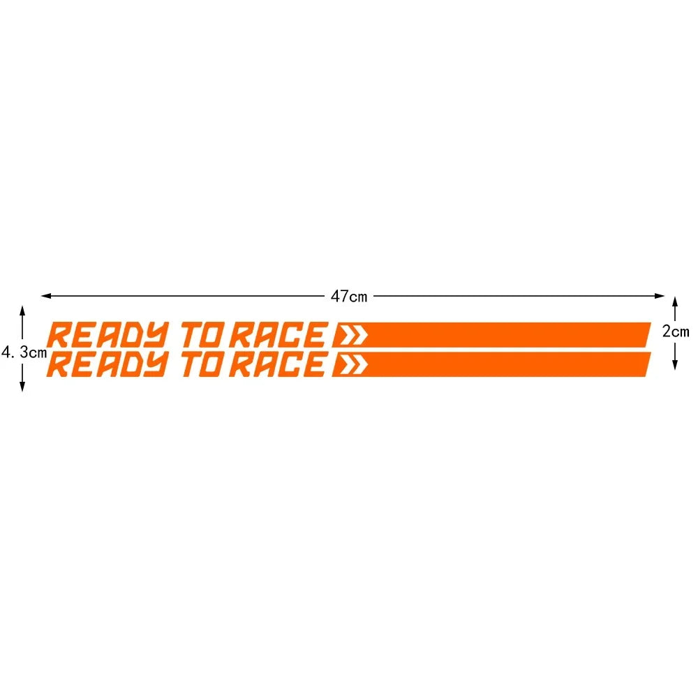 READY TO RACE Reflective Motorcycles Motorcross Stickers Decor Motor Bike Body Fuel Tank Decal Accessories for KTM  Adventure
