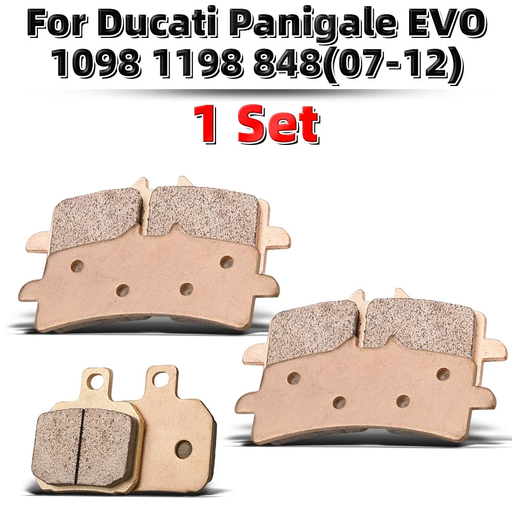 MRRANGT Motorcycle Metal Sintered Brake Pads Fit For Ducati Multistrada 950 S 1260 Panigale EVO 1098 1198 848 07-12 1199 12-15