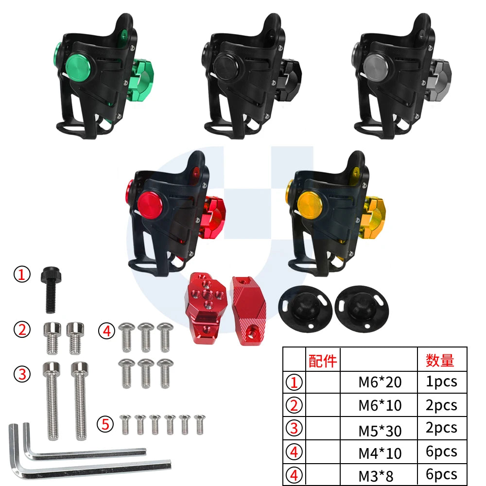 For KAWASAKI NINJA 650R 2017 -2024 2023 2022 2021 Motorcycle NINJA650R Beverage Water Bottle Cage Drinks Holder Water Cup Holder
