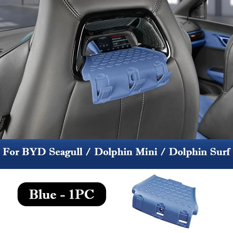 For BYD Seagull Dolphin Mini Surf Multifunctional Seat Back Rest Hook Hidden Storage Hooks Car Interior Organizer Accessories