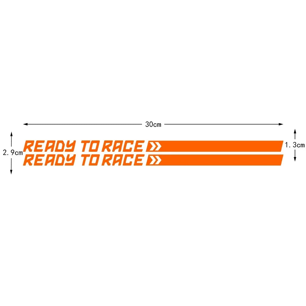 READY TO RACE Reflective Motorcycles Motorcross Stickers Decor Motor Bike Body Fuel Tank Decal Accessories for KTM  Adventure