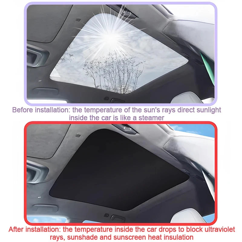 For Rox Polestones 01 Accessories 2023 2024 2025 2026 Electrostatic Adsorption Car Sunroof Sunshade Static Cling Panoramic Shade
