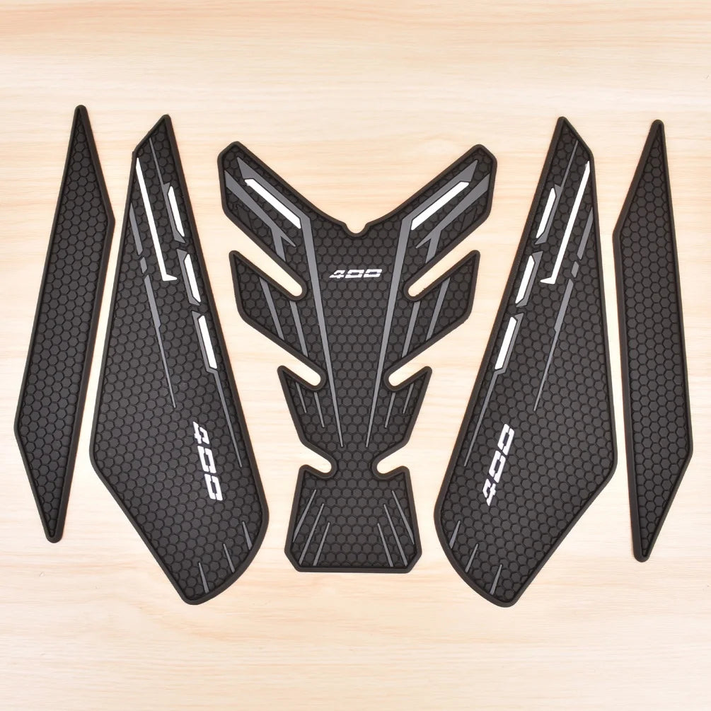 Ninja400 Z400 Tank Pad Stickers Gas Protector For Kawasaki Ninja 400 2019-2024 2023 Motorcycle Kit Knee Protection Oil Decals