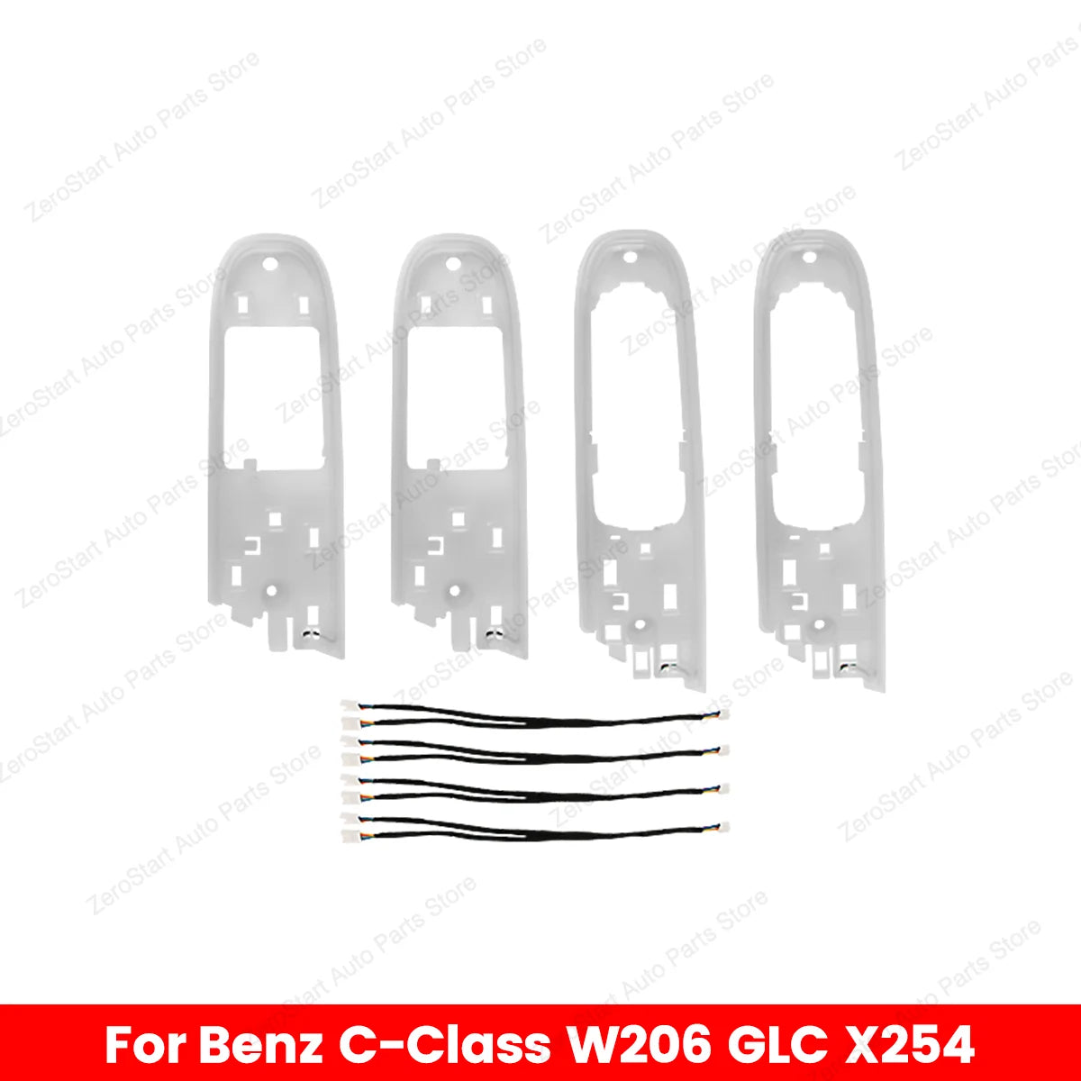 64 Color Car LED For Mercedes Benz C Class W206 GLC Class X254 4 Door Armrest Light Ambient Light Decorative Lamp Retrofit
