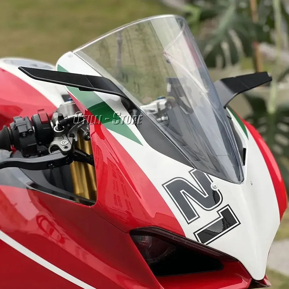 Panigale V2/V4 Rearview Mirrors with LED Rotating Adjustable Wing Mirrors for Ducati Panigale V2 2020-2023 PANIGALE V4 2019-2022