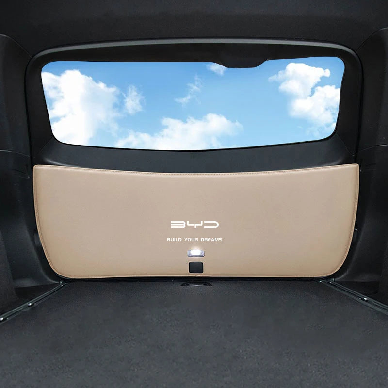 For BYD ATTO 3 YUAN PLUS 2022 2023 Car Luggage Door Protection PU Leather Mat Trunk Mat Interior Decoration Pad