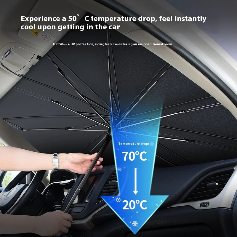 For ROX 01 Polestones 01 Car 2024 2025 Car Windshield Sunshade Foldable Umbrella amry Front Heat Insulation Accessories