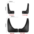 4PCS Rear Set Splash Guards For Rox 01 Polestones 01 2023 2024 2025 2026 Front Rear Mudguard Mudflap Fender Car Auto Accessories