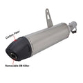 For HONDA CRF1100L Africa Twin Adventure Sports 2020 - 2023 Motorcycle Exhaust Escape Middle Link Pipe DB Killer Carbon Muffler
