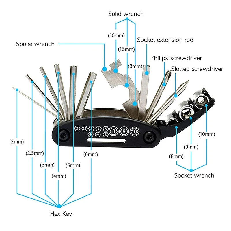 40PCS Portable Universal Motorcycle Repair Tool Kit Socket Wrench Set For Honda Africa Twin 1100 1000 650 CRF1100 L NT1100