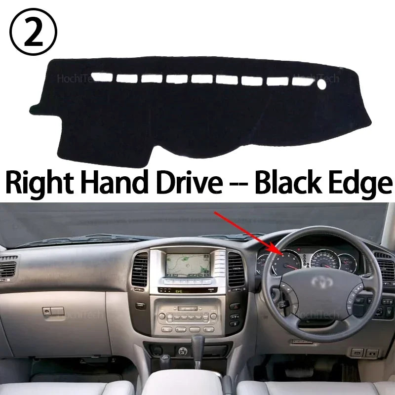 For Toyota Land Cruiser LC100 2002 2003 2004 2005 2006 2007 Dashboard Cover Dash Board Mat Carpet Pad Shade Cape Blanket