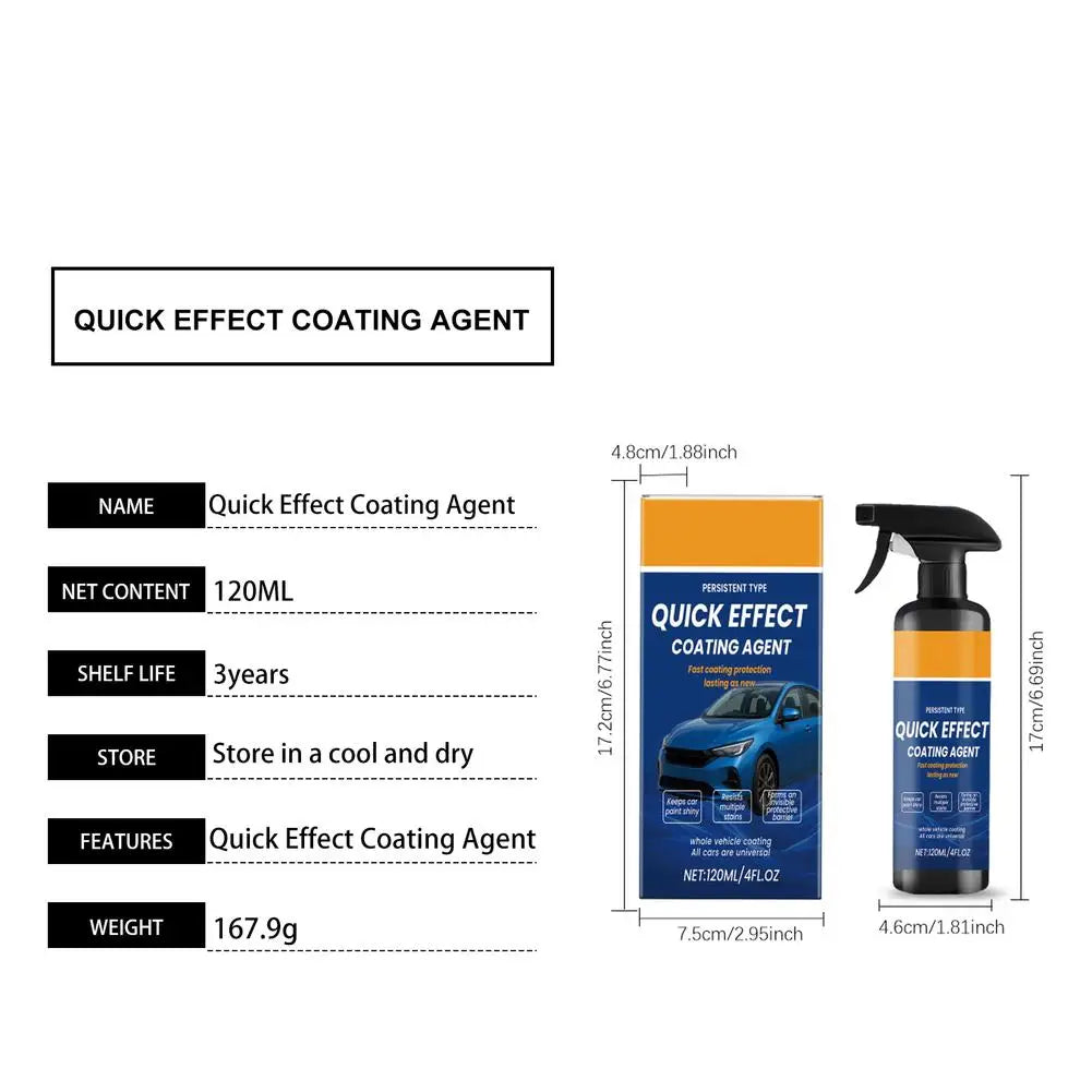 Automotive Paint Coating Agent Spray 120ml Ceramic Shine Liquid Polish Nano Protection Shield for Car Exterior Care Tools 1/5PCS