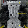 2025 Hot Sale Aluminum Motor Battery Guard Under Bottom Protection Engine Guard Chassis Skid Plate For BYD Leopard 8 Accessories