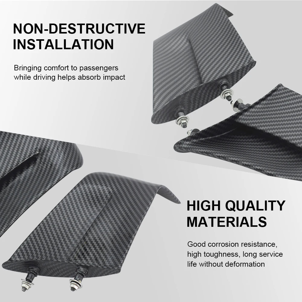 For Ducati Panigale V4 V4S V4R 2022 2023 carbon fiber patterned wings, side panels, fixed wing cover kit, red kit