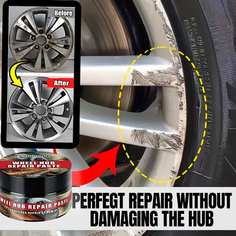 NEW 1 Piece Universal Wheel Repair Set - Alloy Rim Scratch Polishing Paste, Car Wheel Care Polishing Cream, Alloy Spoke Scratch