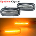 2PCS Dynamic Flowing LED Side Marker Light For Land Rover Discovery 2 1999-2004 Defender Freelander 1 2002-2005
