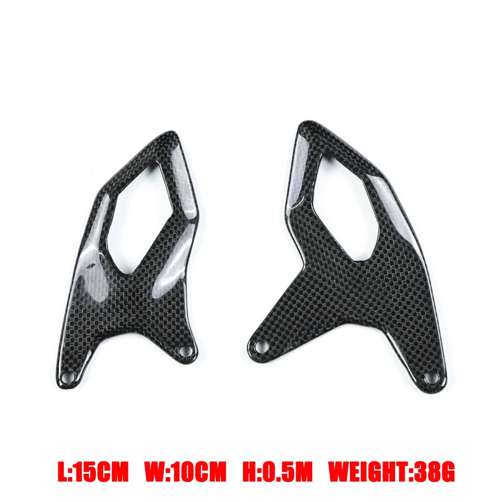 100% 3K Carbon Fiber For Ducati Panigale V2 2025-2026 Motorcycle Accessories Rear Heel Plate Guard Fairing Wing Guard Protector