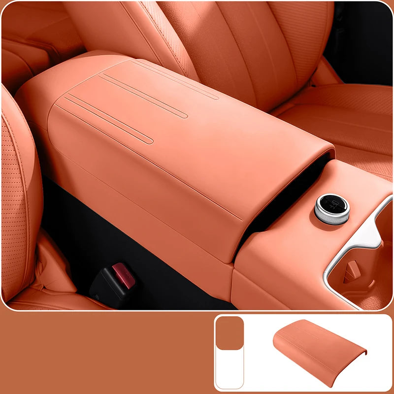 For BYD Leopard Titanium 7 2025 2026 Car Styling Armrest Box Cover Interior Center Console Armrest Protective Cover Accessories