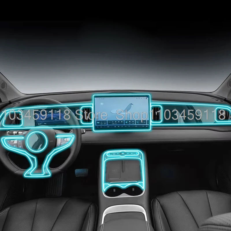TPU protective film For BYD SEALION 05 EV 2025 Panel Dashboard Navigation Automotive Interior Protective Film TPU Anti-Scratch