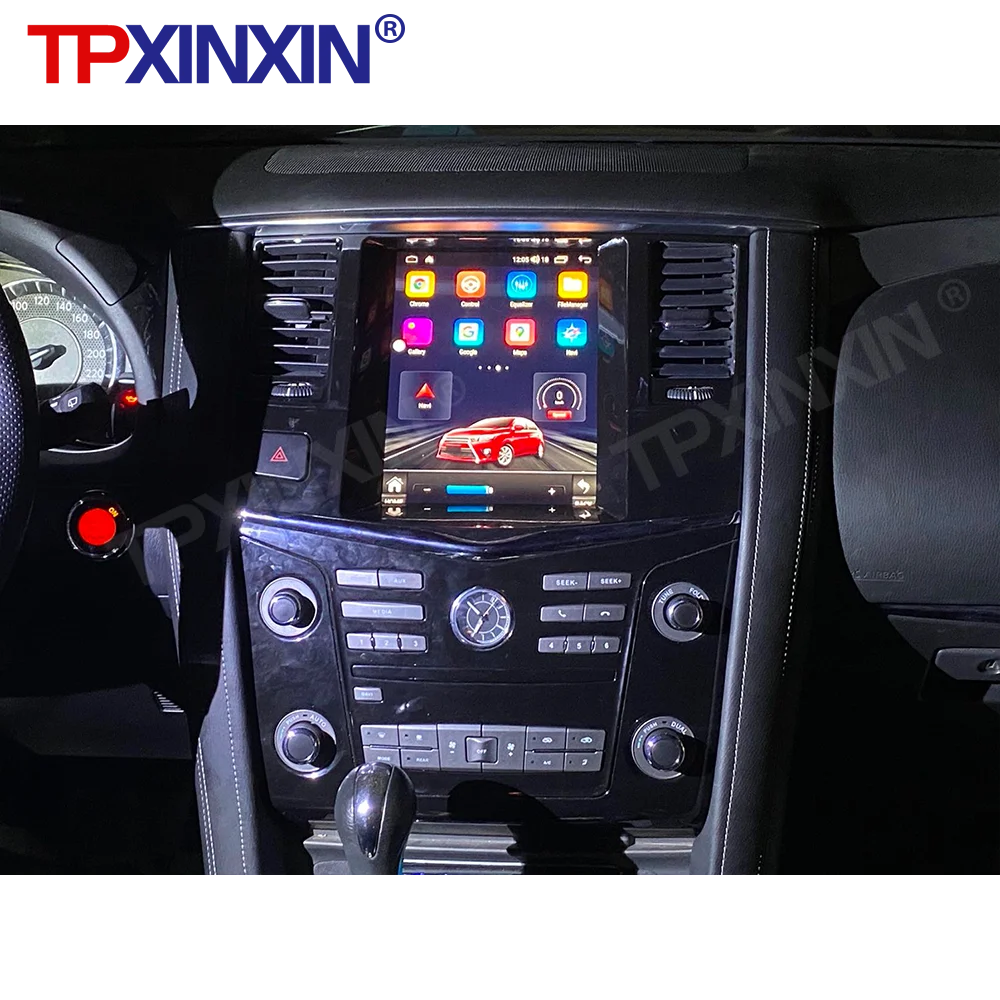 Android 14 GPS Navi Car Radio Carplay For Nissan Patro Y62l 2012-2017 Auto Stereo Multimedia Player 10.4" Tape Recorder Headunit