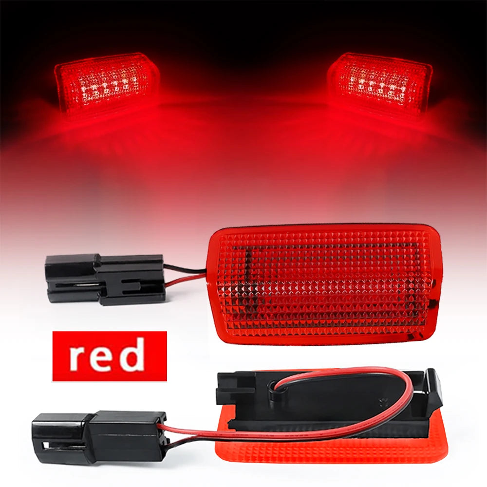 2Pc LED Door Courtesy Interior Light For Toyota Land Cruiser Prado 4Runner Sienna Avalon Sequoia Venza Previa Crown Wish Alphard