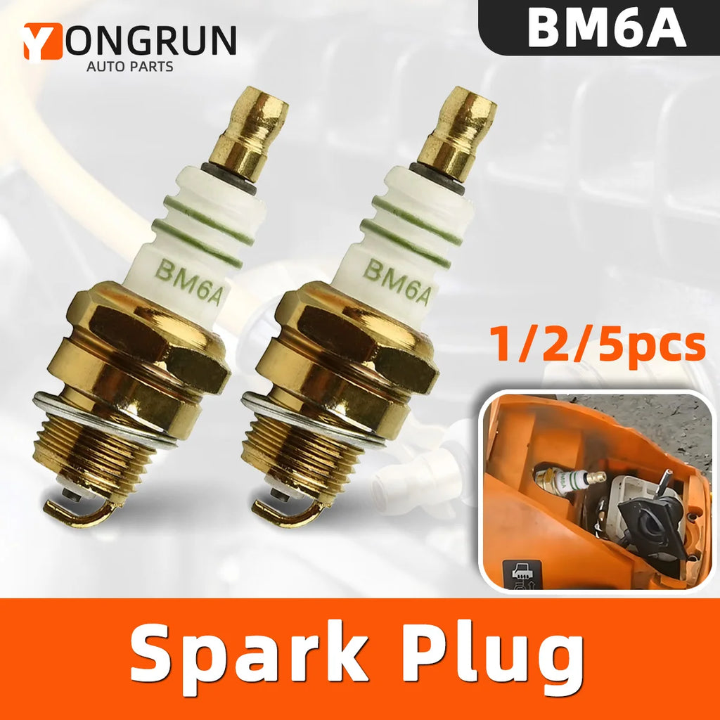 YONGRUN 1/2/5PCS BM6A Spark Plug Engine Parts Durable Parts for Car SUV Truck Accessories Automotive Spark Plugs Engine Ignition