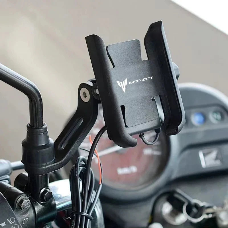 For YAMAHA MT07 MT-07 FZ07 FZ MT 07 2015-2023 2024 2025 Motorcycle Accessories Handlebar Mobile Phone Holder GPS Stand Bracket
