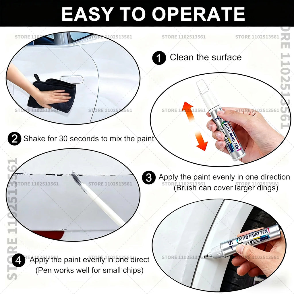 For LAND ROVER Defender Car Paint Repair Pen Paint Scratch Repair Accessories Fuji White Santorini Black Eiger Grey Sedona Red