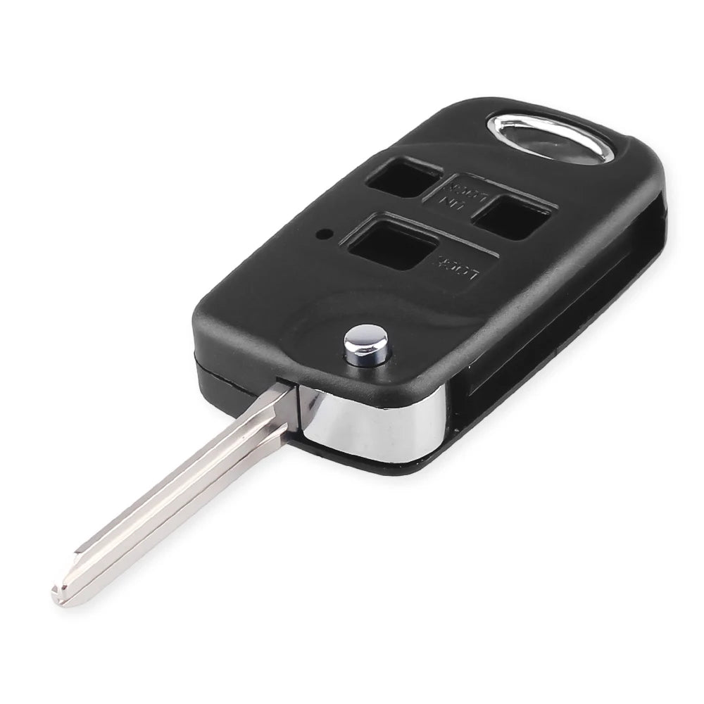 KEYYOU Modified Flip 2/3 Button Remote Key Shell Case For Toyota RAV4 Avalon Prado Tarago Camry Tarago For Lexus Es Rx Lx Gs Key