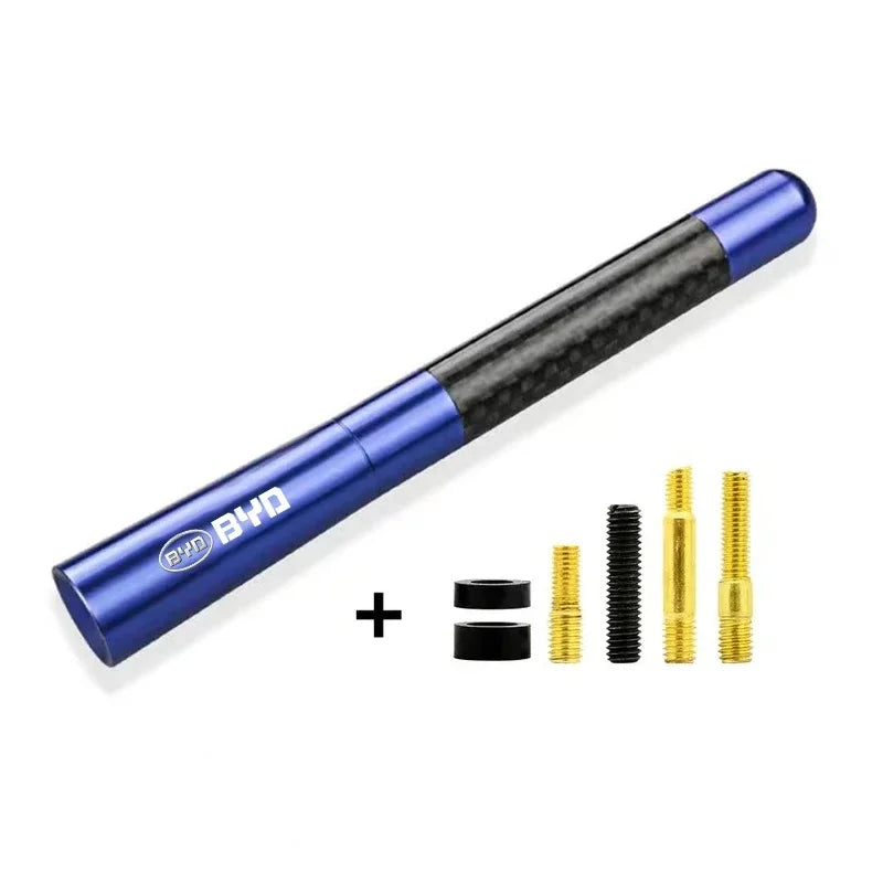 Strong Signal 12cm Car Antenna for BYD Atto 3 Seal Dolphin Sealion 6 Yuan Plus Seal U Tang Telescopic Carbon Fiber Radio Antenna