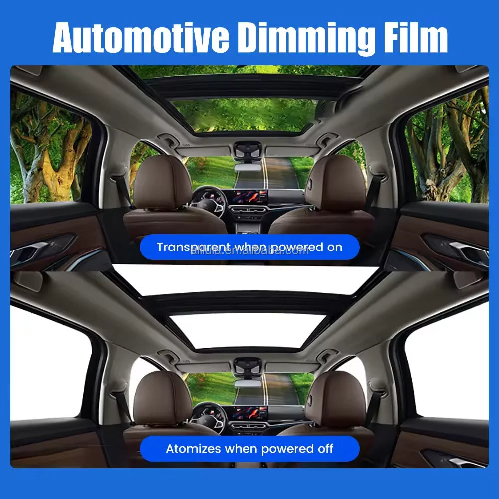 Smartfilm Car Tint With Remote Control Privacy Electrochromic Windows High Quality Cars Tinting Smart Switchable Pdlc Glass Film