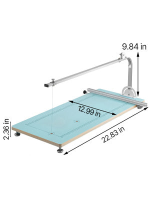 SucceBuy Macchina Tagliatrice per Schiuma Angolo Regolabile Temperatura Controllabile Tavolo in MDF + Lega Kit Utensili per Taglio Polistirolo Spugna