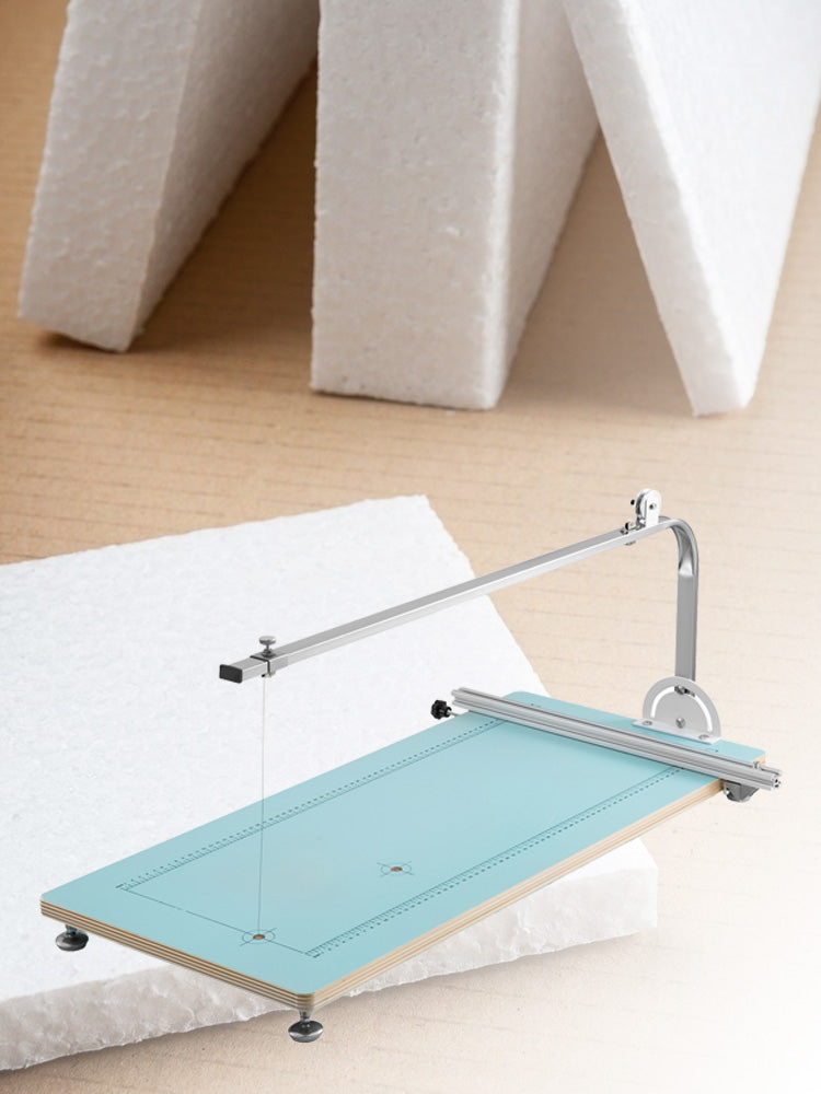 SucceBuy Macchina Tagliatrice per Schiuma Angolo Regolabile Temperatura Controllabile Tavolo in MDF + Lega Kit Utensili per Taglio Polistirolo Spugna